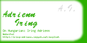 adrienn iring business card